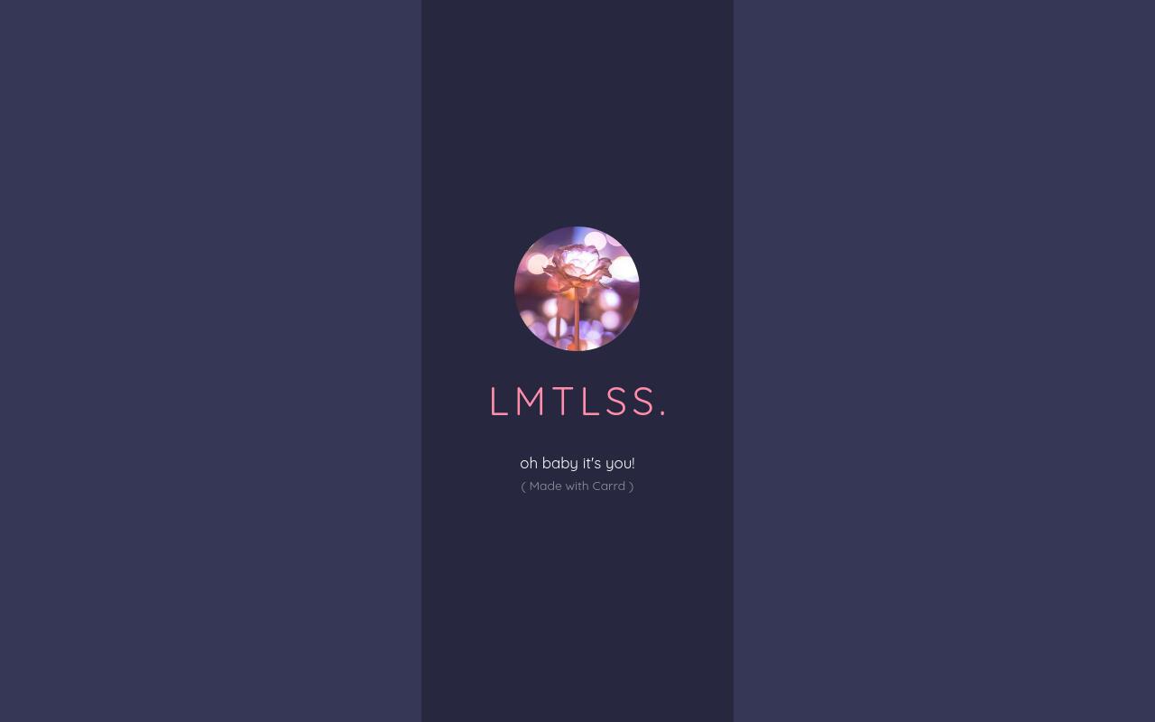Carrd profile picture for @limitless